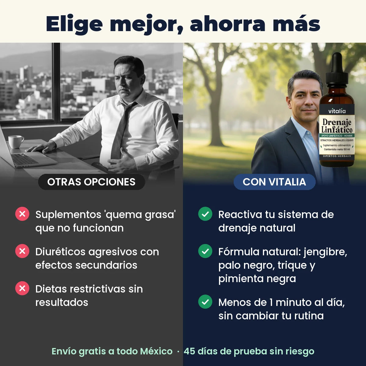 Elige mejor: drenaje linfático para hombre Vitalia