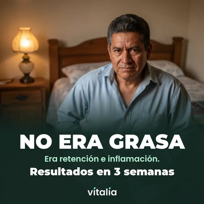 No era grasa: drenaje linfático para hombre Vitalia