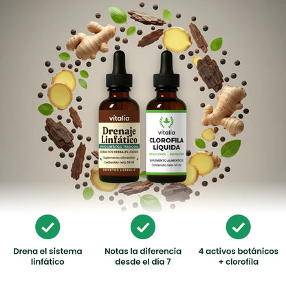 Ingredientes botánicos Pack Reset Vitalia