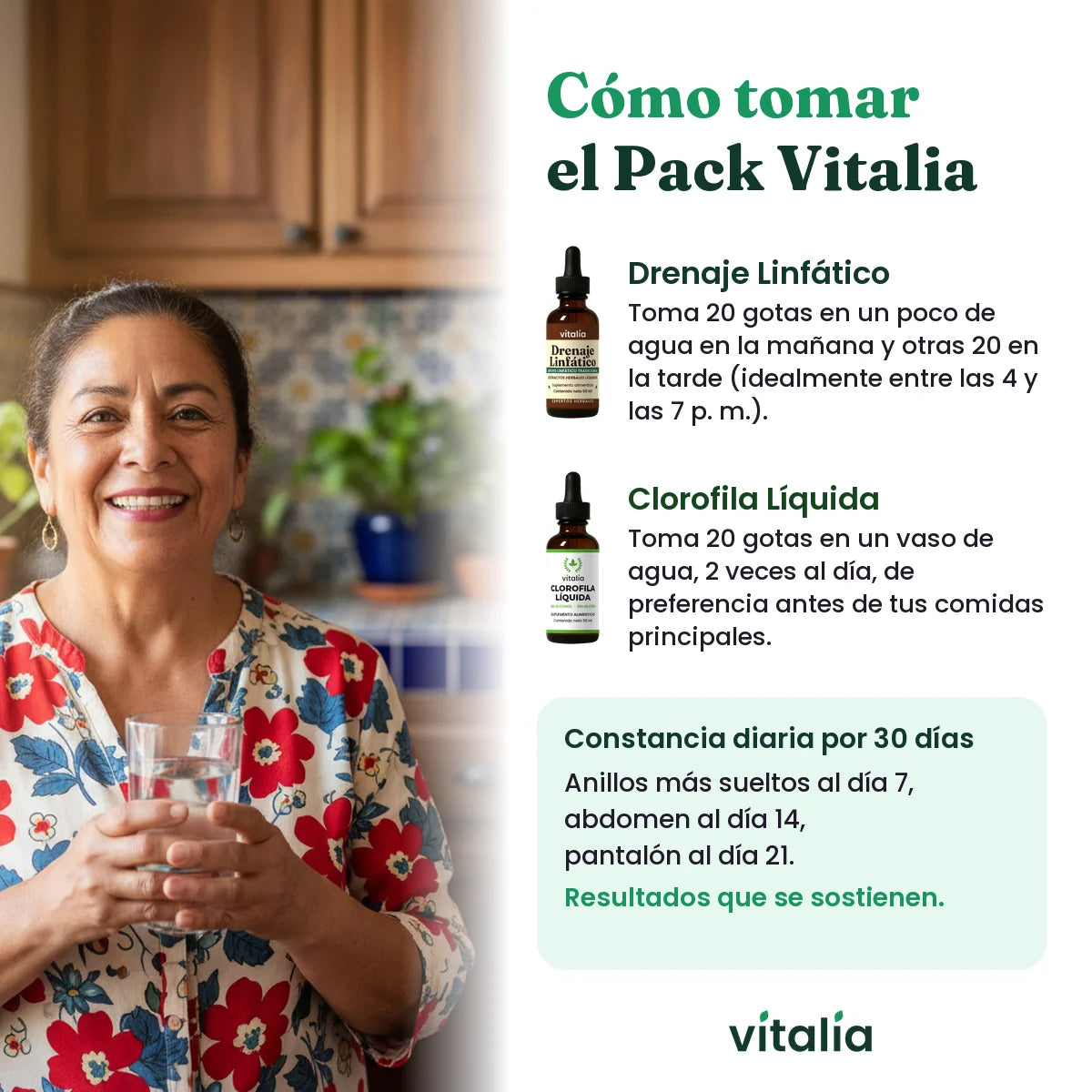 Cómo tomar el Pack Reset Vitalia