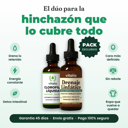 Pack Reset Vitalia drenaje linfático y clorofila