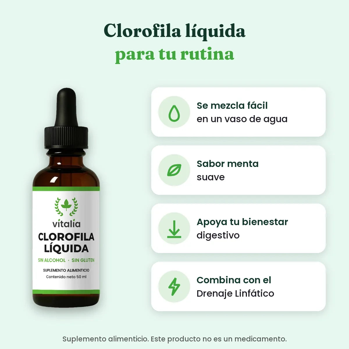 Pack Reset Vitalia drenaje y clorofila