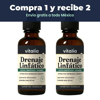 Gotas de drenaje linfático para hombre Vitalia
