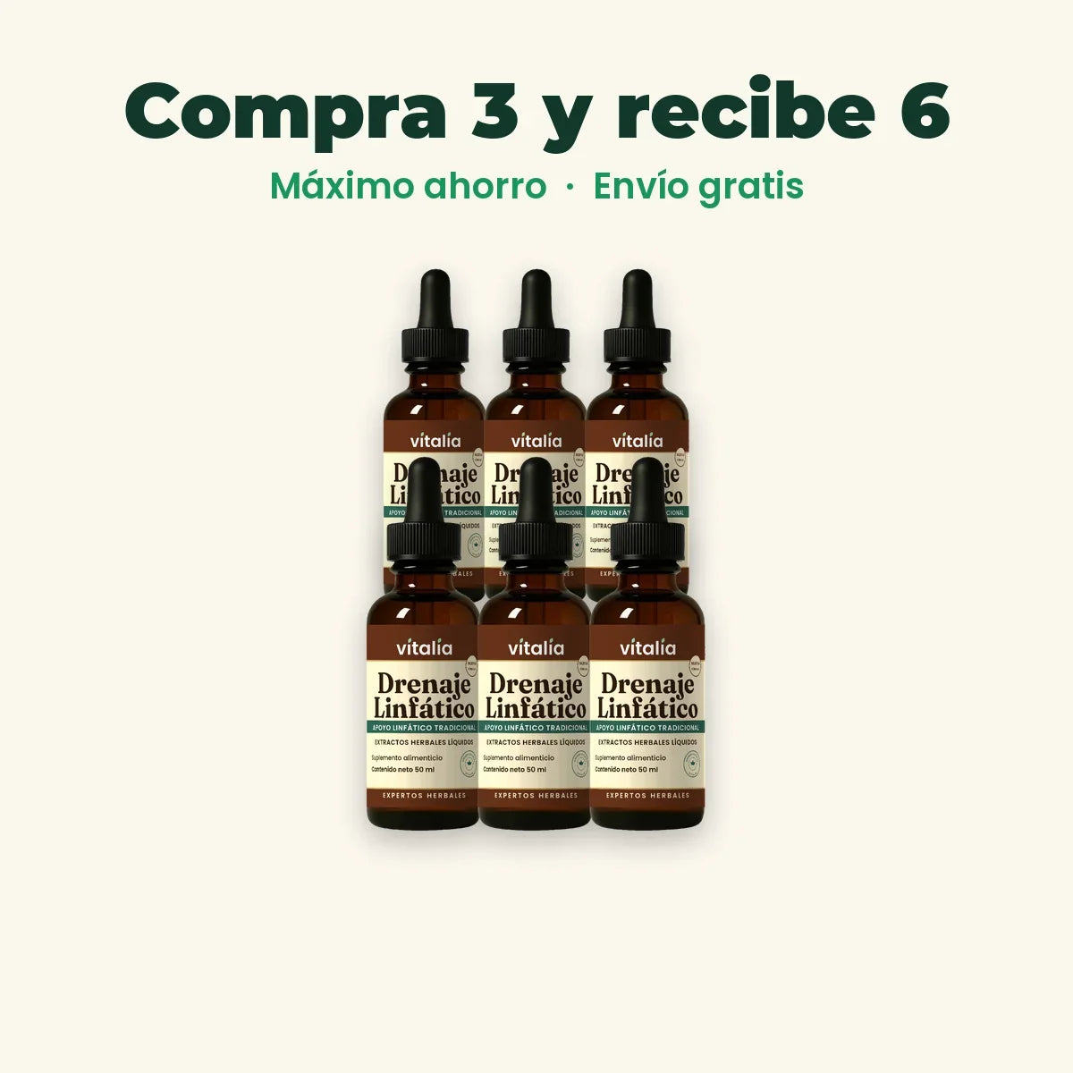 Gotas de drenaje linfático Vitalia