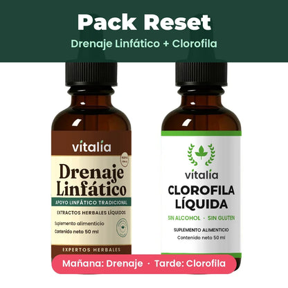 Pack Reset Vitalia drenaje y clorofila